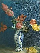 Carl Larsson tulpaner i vas oil painting reproduction